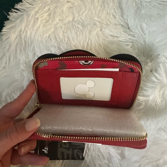🌲Loungefly Disney Mickey Mouse Christmas Santa Wallet 🌲 - Picture 3 of 4